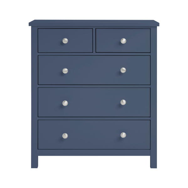 Nora Blue 5-Drawer Chest