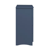Nora Blue 5-Drawer Chest