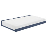 Nora Blue Twin Bookcase Platform Bed from Homelegance - Luna Furniture