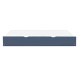 Nora Blue Twin Bookcase Corner Platform Bed from Homelegance - Luna Furniture