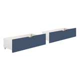 Nora Blue Twin Bookcase Corner Platform Bed from Homelegance - Luna Furniture