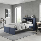 Nora Blue Twin Bookcase Platform Bed from Homelegance - Luna Furniture