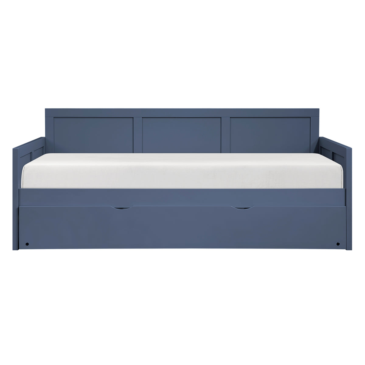 Nora Blue Twin Bookcase Corner Platform Bed from Homelegance - Luna Furniture