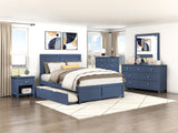 Nora Blue Twin Storage Daybed with Trundle from Homelegance - Luna Furniture