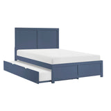 Nora Blue Full Platform Bed from Homelegance - Luna Furniture
