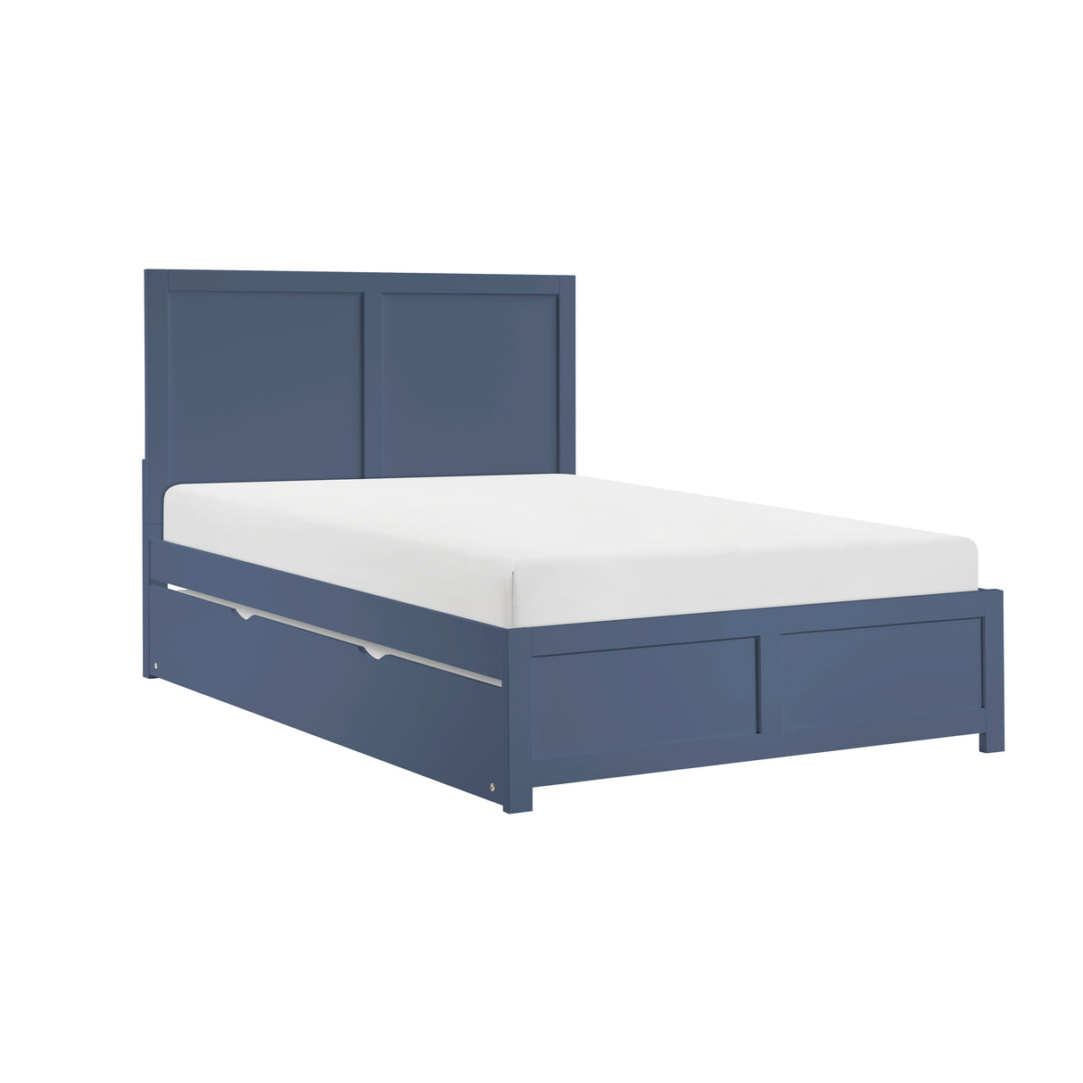 Nora Blue Full Platform Bed from Homelegance - Luna Furniture