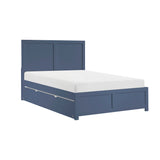 Nora Blue Full Platform Bed from Homelegance - Luna Furniture