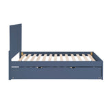 Nora Blue Full Platform Bed from Homelegance - Luna Furniture