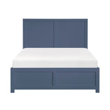 Nora Blue Full Platform Bed from Homelegance - Luna Furniture
