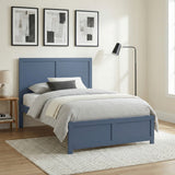 Nora Blue Full Platform Bed from Homelegance - Luna Furniture