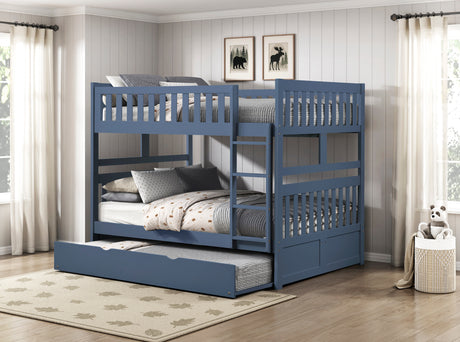 Nora Blue Twin Storage Daybed with Trundle from Homelegance - Luna Furniture