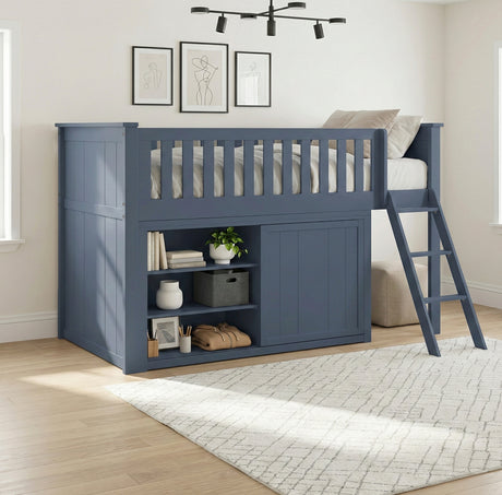 B2083BULL-1*DR (4) Low Loft Bunk with Dresser from Homelegance - Luna Furniture