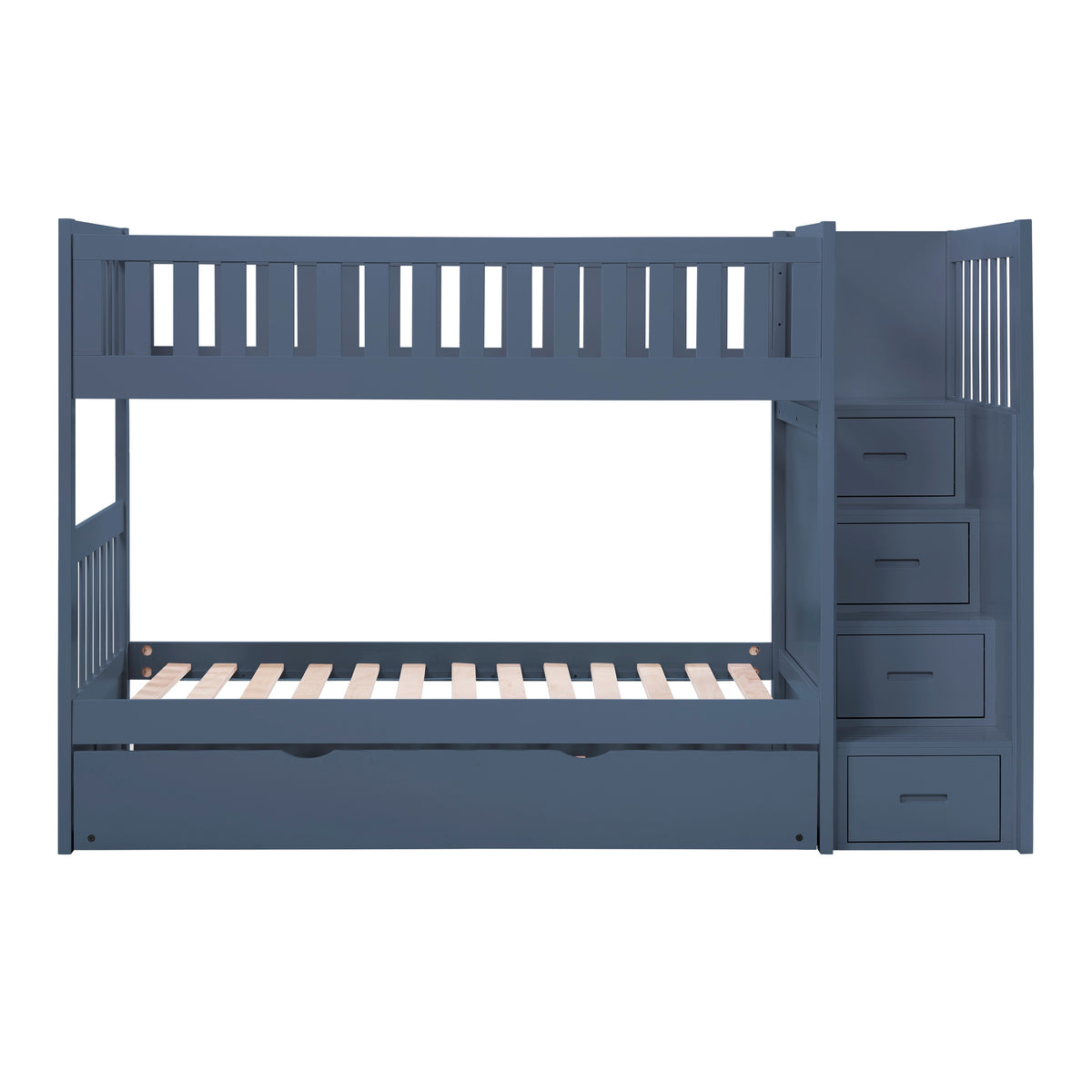 Nora Blue Twin/Twin Step Bunk Bed