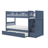 Nora Blue Twin Platform Bed from Homelegance - Luna Furniture