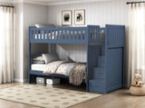 Nora Blue Twin Platform Bed from Homelegance - Luna Furniture