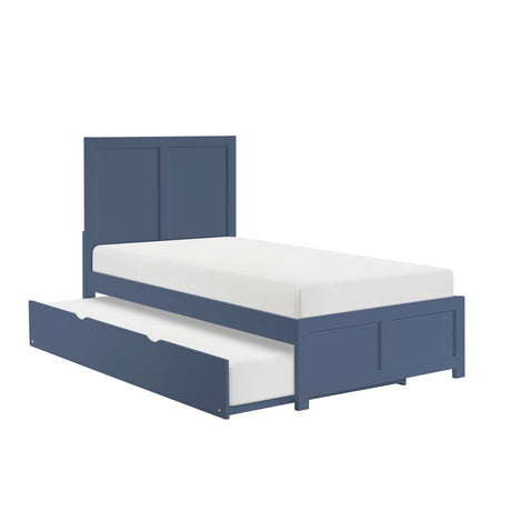 Nora Blue Twin Platform Bed from Homelegance - Luna Furniture