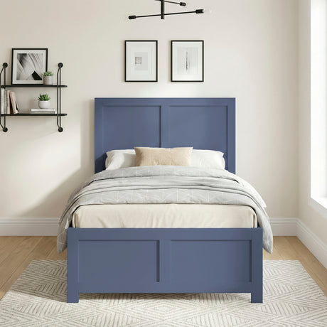 Nora Blue Twin Platform Bed from Homelegance - Luna Furniture