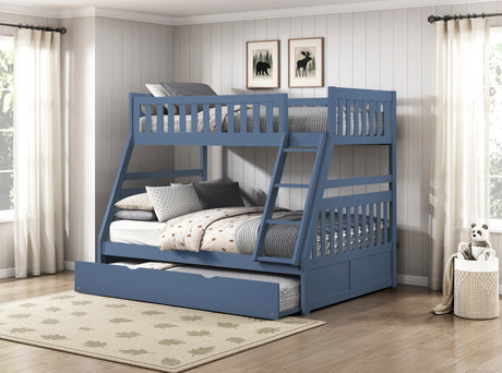 Nora Blue Twin Storage Daybed with Trundle from Homelegance - Luna Furniture