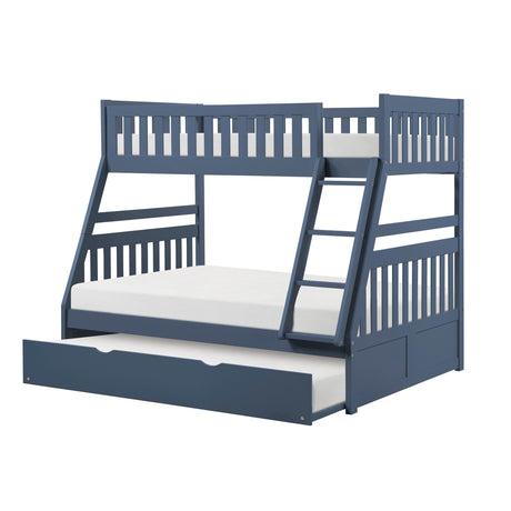 Nora Blue Twin Platform Bed from Homelegance - Luna Furniture