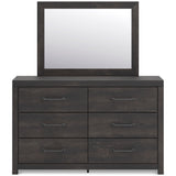 Hollivern Dark Gray Storage Panel Bedroom Set with 2 One-Side Drawers from Ashley - Luna Furniture
