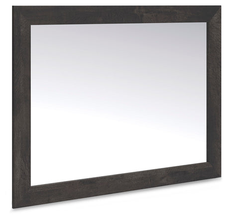 Hollivern Dark Gray Storage Panel Bedroom Set with 2 One-Side Drawers from Ashley - Luna Furniture