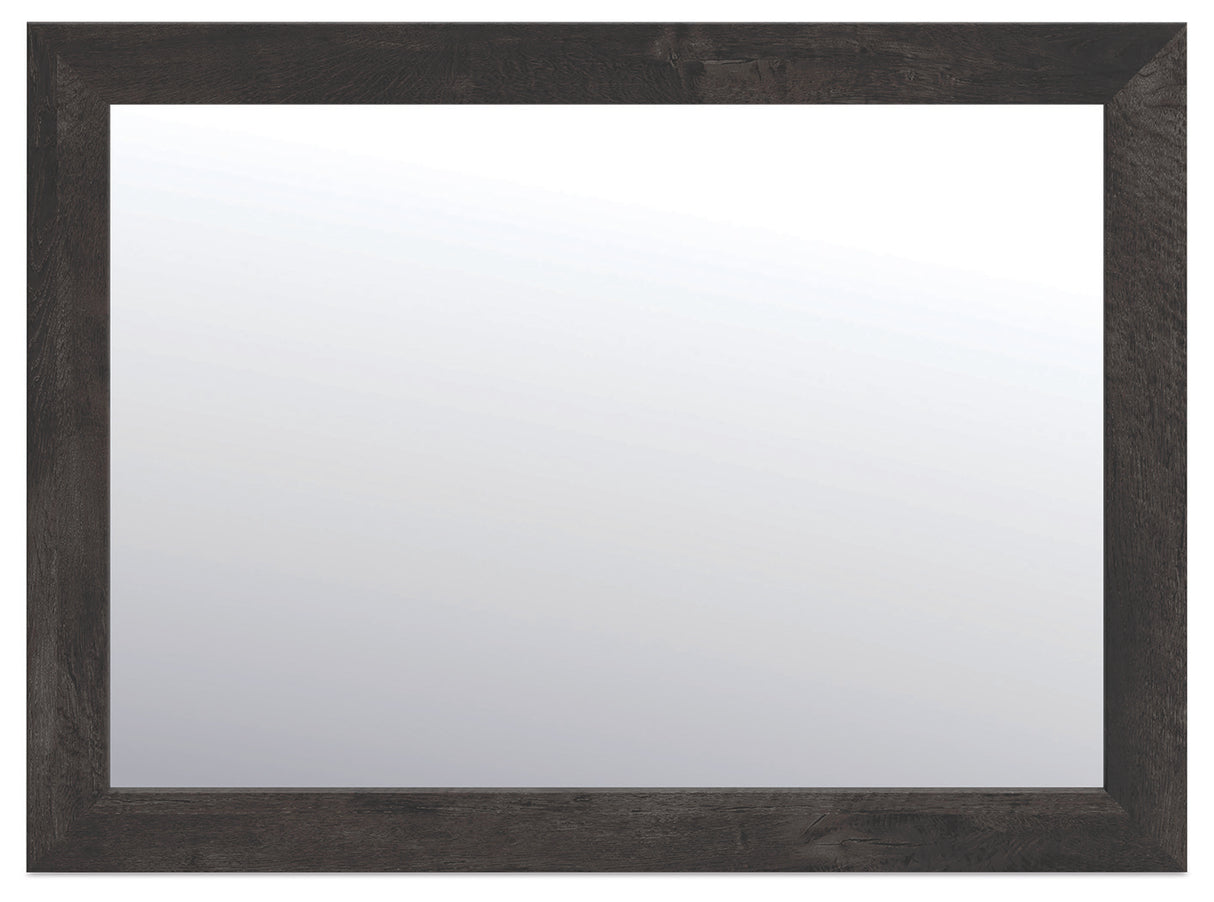 Hollivern Dark Gray Storage Panel Bedroom Set with 4 Side Drawers from Ashley - Luna Furniture