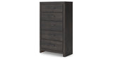 Hollivern Dark Gray Chest of Drawers from Ashley - Luna Furniture