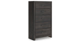 Hollivern Dark Gray Chest of Drawers from Ashley - Luna Furniture