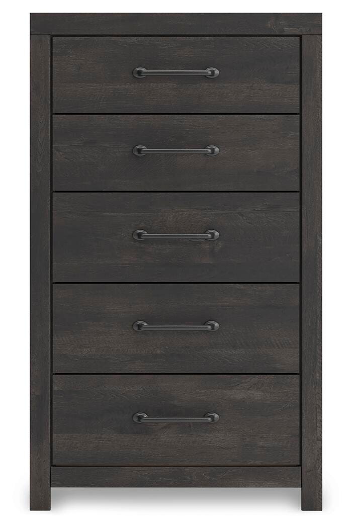 Hollivern Twin Panel Storage Bed, Dresser, Mirror and Chest from Ashley - Luna Furniture