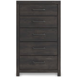 Hollivern Dark Gray Storage Youth Panel Bedroom Set with 4 Side Drawers from Ashley - Luna Furniture