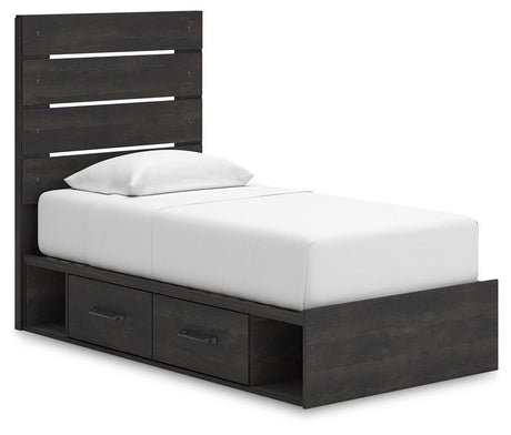 Hollivern Twin Panel Storage Bed, Dresser, Mirror and Chest from Ashley - Luna Furniture