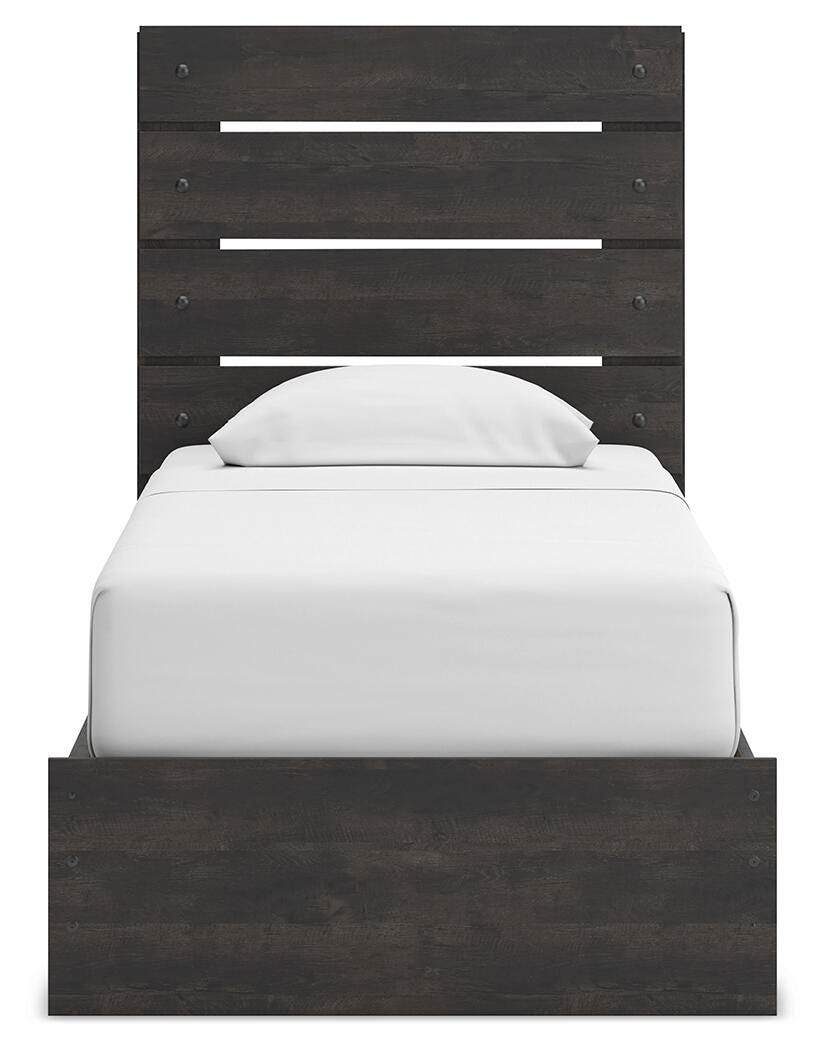 Hollivern Twin Panel Storage Bed, Dresser, Mirror and Chest from Ashley - Luna Furniture