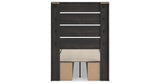 Hollivern Twin Panel Bed with Storage with Dresser in Dark Gray from Ashley - Luna Furniture