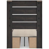 Hollivern Dark Gray Storage Youth Panel Bedroom Set with 4 Side Drawers from Ashley - Luna Furniture