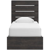 Hollivern Dark Gray Storage Youth Panel Bedroom Set with 4 Side Drawers from Ashley - Luna Furniture
