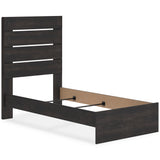 Hollivern Dark Gray Youth Panel Bedroom Set from Ashley Furniture - Luna Furniture