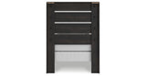Hollivern Twin Panel Bed with Dresser in Dark Gray from Ashley - Luna Furniture