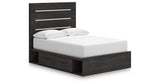 Hollivern Dark Gray Full Storage Platform Bed with 2 Drawers from Ashley Furniture - Luna Furniture