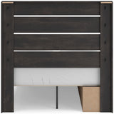 Hollivern Dark Gray Storage Youth Panel Bedroom Set with 2 One-Side Drawers from Ashley - Luna Furniture
