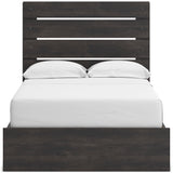 Hollivern Dark Gray Storage Youth Panel Bedroom Set with 2 One-Side Drawers from Ashley - Luna Furniture