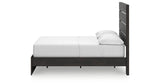 Hollivern Full Panel Bed with Storage with Mirrored Dresser, Chest and Nightstand in Dark Gray from Ashley Furniture - Luna Furniture