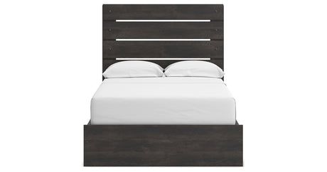 Hollivern Dark Gray Full Storage Platform Bed with 4 Drawers from Ashley Furniture - Luna Furniture