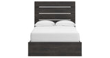 Hollivern Full Panel Bed with Storage with Dresser and Nightstand in Dark Gray from Ashley Furniture - Luna Furniture