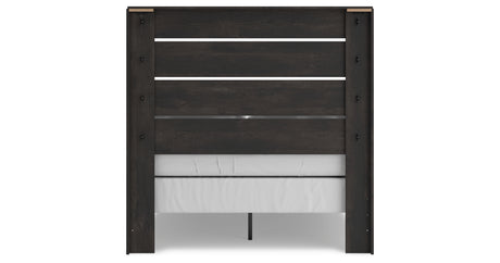 Hollivern Full Panel Bed with Dresser in Dark Gray from Ashley - Luna Furniture