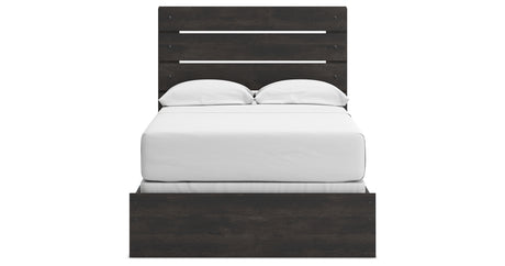 Hollivern Full Panel Bed with Dresser in Dark Gray from Ashley - Luna Furniture