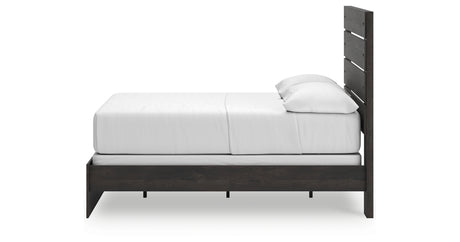 Hollivern Dark Gray Full Panel Bed from Ashley Furniture - Luna Furniture