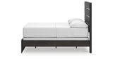 Hollivern Full Panel Bed with Mirrored Dresser in Dark Gray from Ashley - Luna Furniture