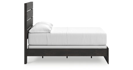 Hollivern Dark Gray Full Panel Bed from Ashley Furniture - Luna Furniture