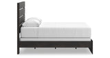 Hollivern Queen Panel Bed with Dresser and Nightstand in Dark Gray from Ashley Furniture - Luna Furniture