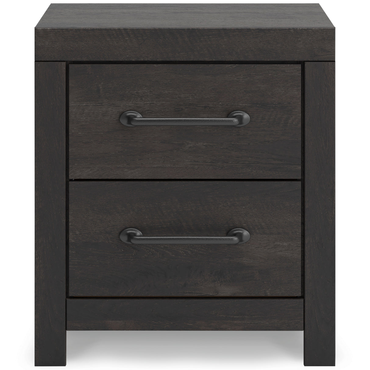 Hollivern Dark Gray Storage Panel Bedroom Set with 2 One-Side Drawers from Ashley - Luna Furniture